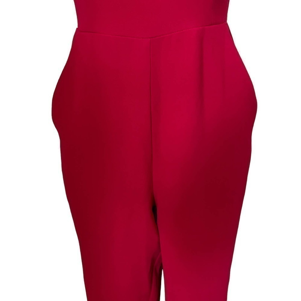 Bcbgeneration Double Strap Solid Hot Pink Jumpsui… - image 3